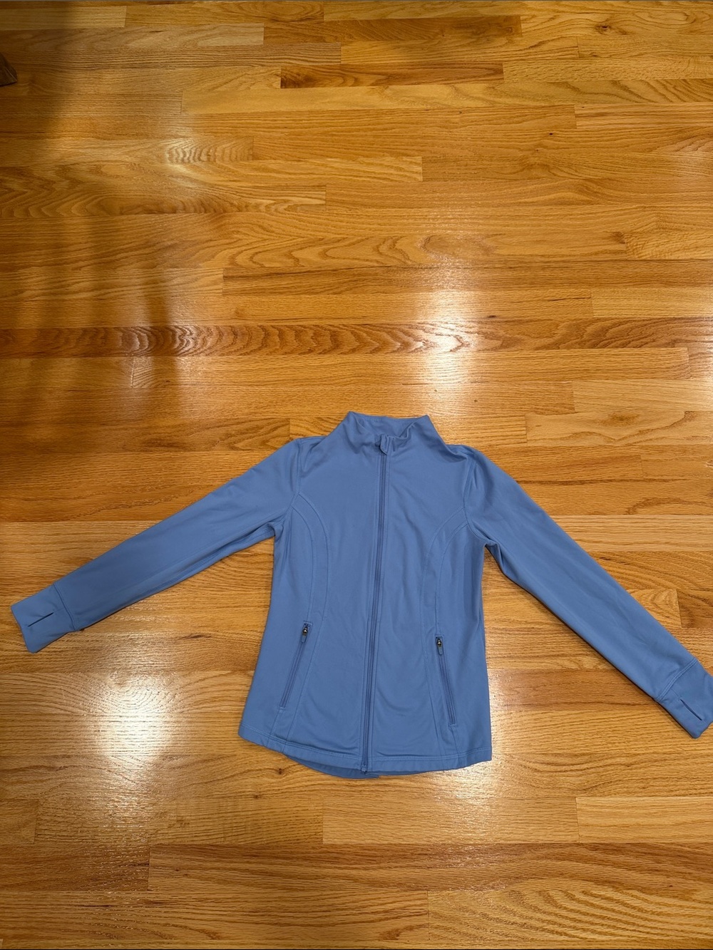 Zella Girl Blue Full-Zip Athletic Jacket